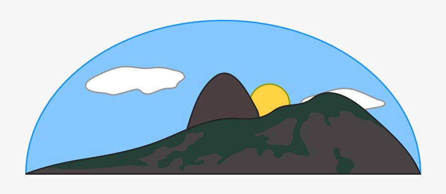 Picture Transparent Sugar Loaf P O - Mountain And Sun Clipart, Transparent Clipart