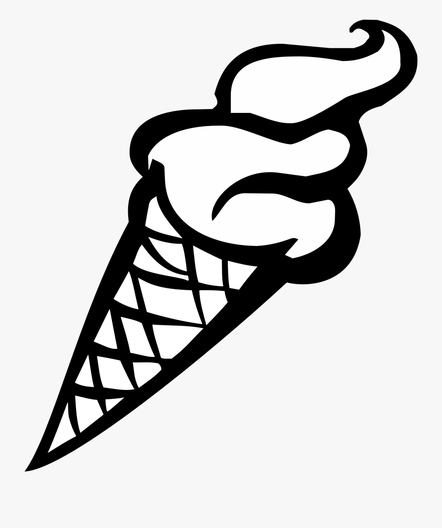 Ice - Cream - Sundae - Clipart - Ice Cream Clipart Black And White, Transparent Clipart
