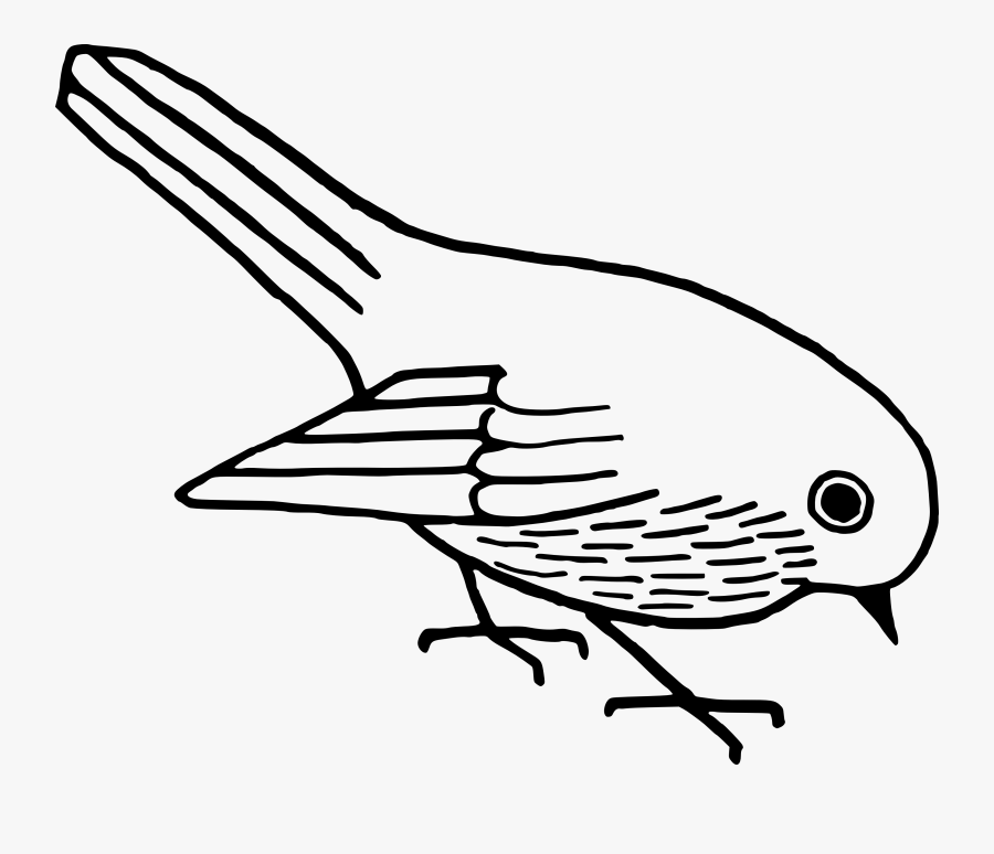 Bird Clipart Black And White Png - Clip Art Of Bird, Transparent Clipart