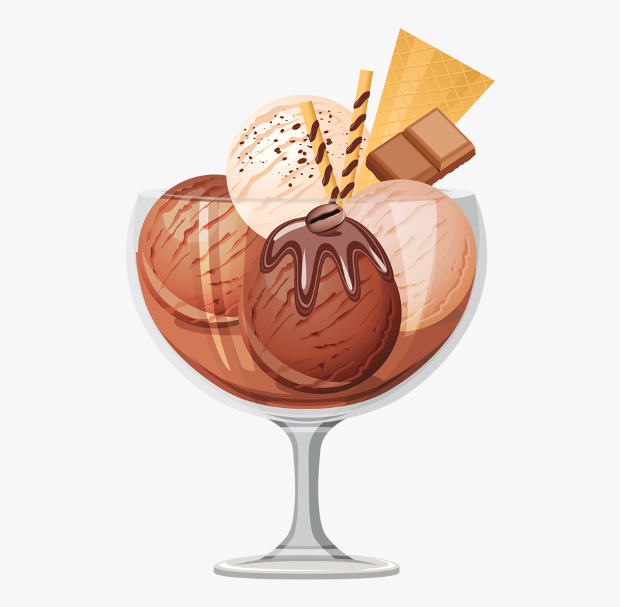 Ice Cream Clipart Png - Chocolate Ice Cream Vector Png, Transparent Clipart
