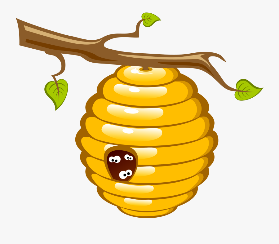 Honey Bee Beehive Clip Art - Honey Bee Hive Clipart, Transparent Clipart