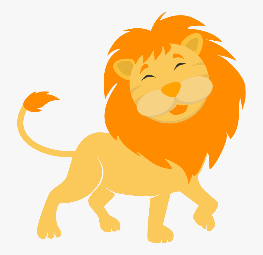 Carnivoran,yellow,lion - Cute Lion Clip Art, Transparent Clipart