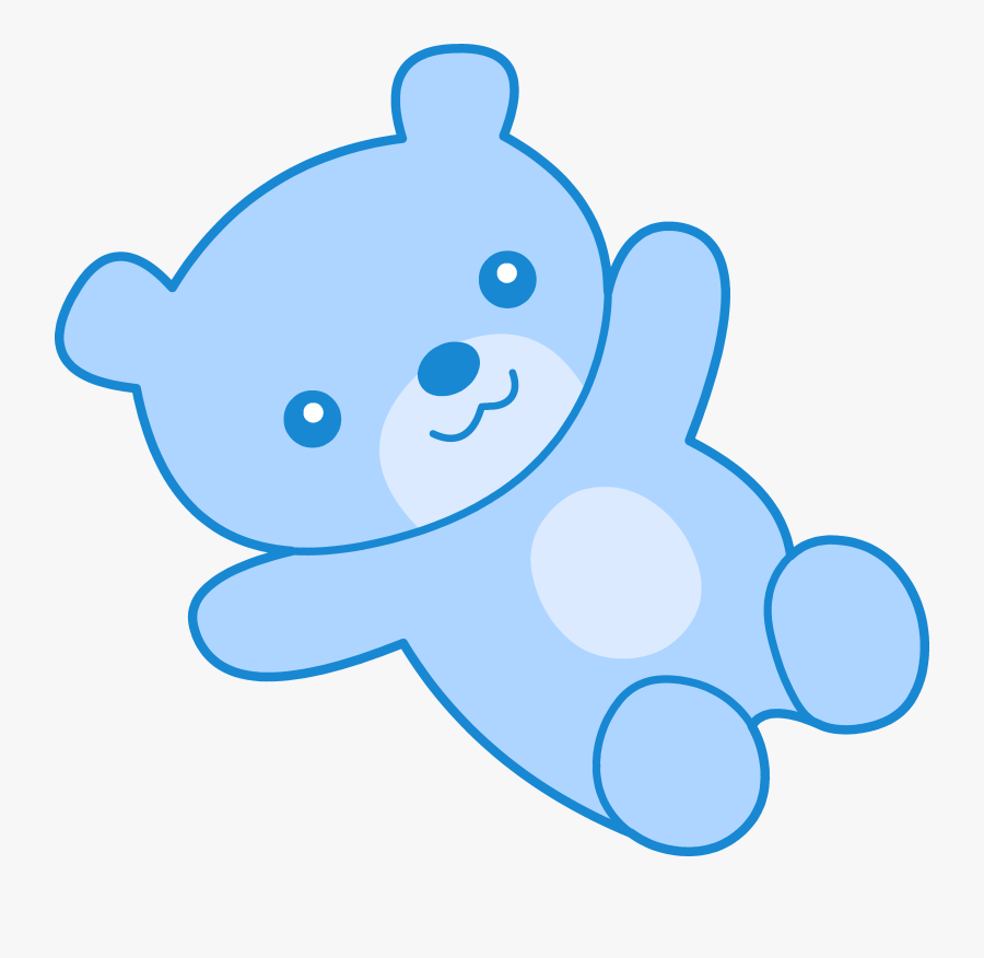 Cute Blue Teddy Bear Clipart - Cute Teddy Bear Cartoon, Transparent Clipart