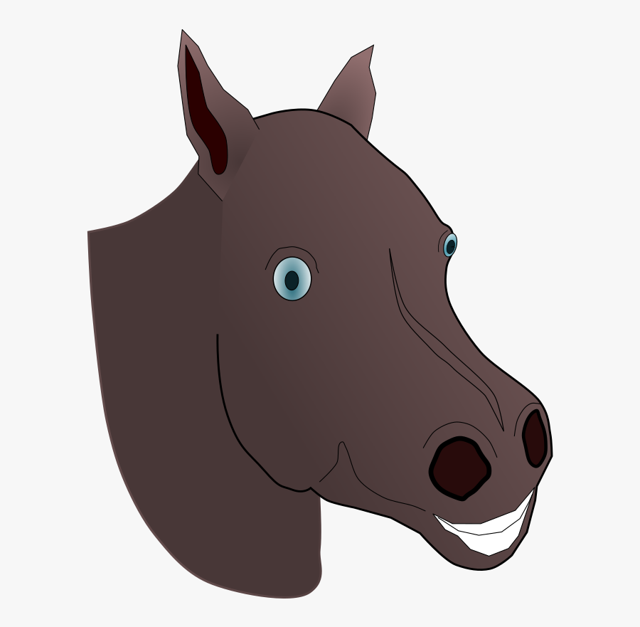 Horse Clipart - Horse Head Cartoon Png, Transparent Clipart