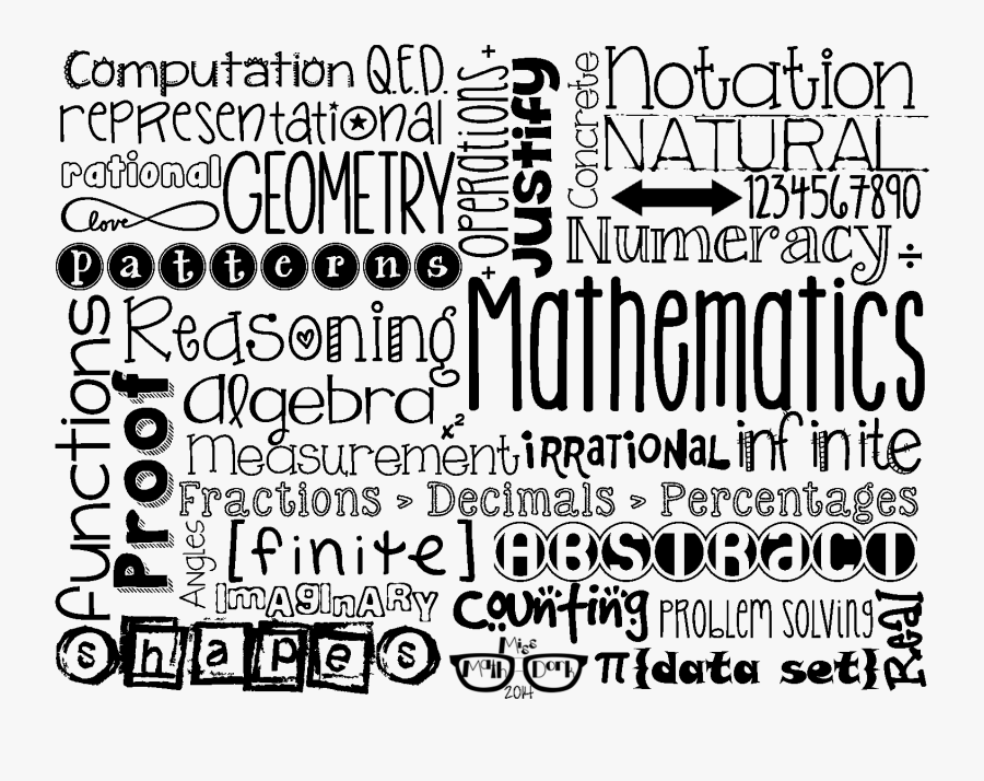 Mathematics Clip Art Black And White, Transparent Clipart