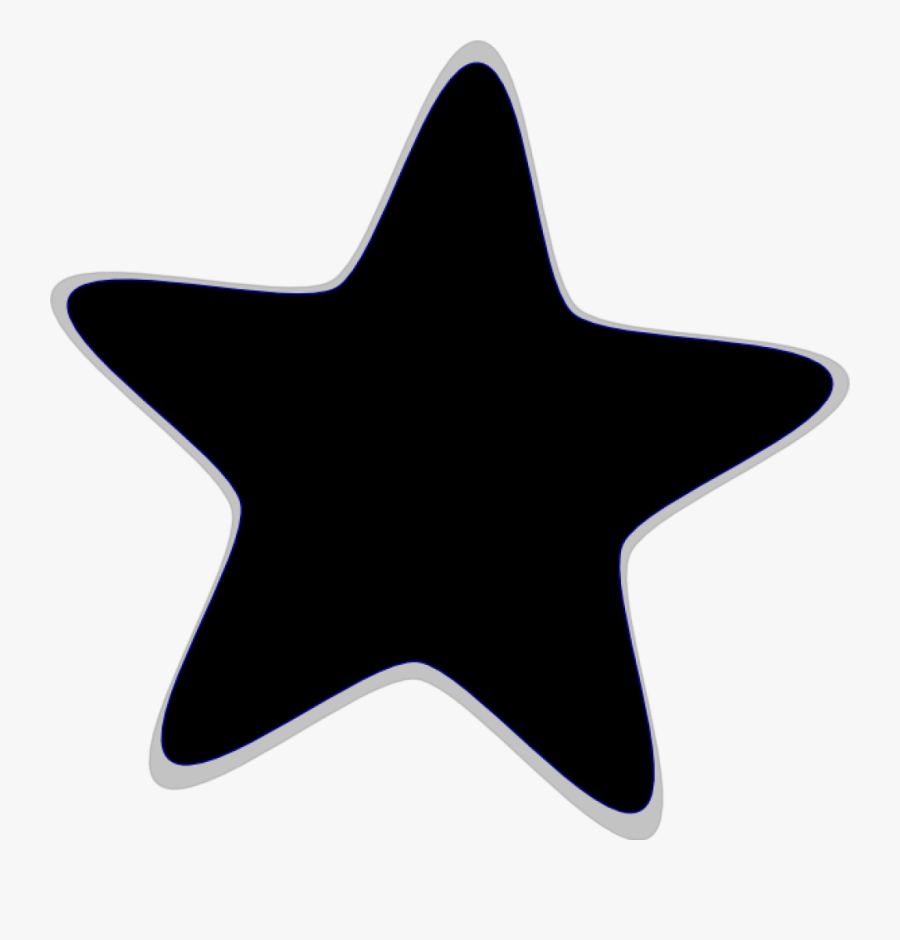 Black - Clip - Art - Clip Art Black Star, Transparent Clipart