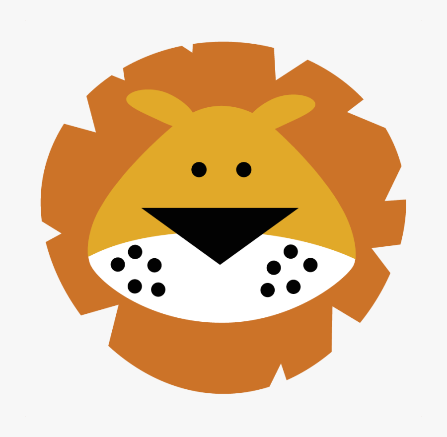 Cute Cartoon Lion Head, Transparent Clipart