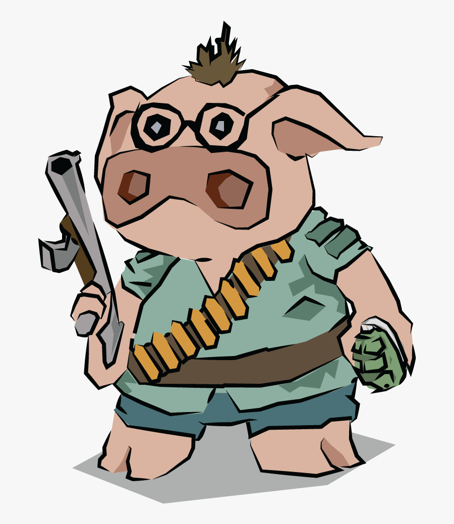 Three Little Pigs Character Designs - Cartoon, Transparent Clipart