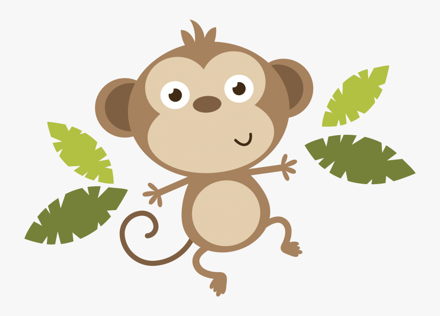 Baby Monkey Clipart Png Transparent Png , Png Download - Monkey Cute Clipart Png, Transparent Clipart