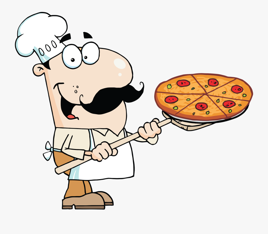 Pizza Clipart Pizza Party - Italian Pizza Guy Cartoon, Transparent Clipart
