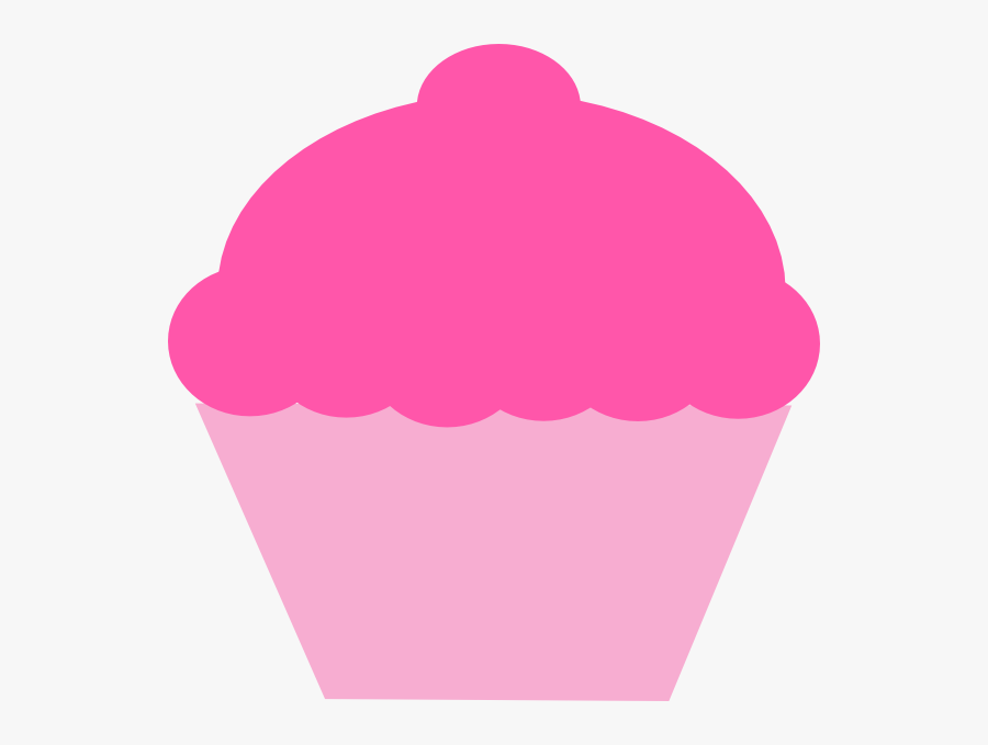 Aurora Cupcake Clip Art At Clker - Light Pink Cupcake Clipart, Transparent Clipart