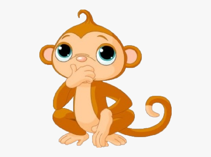 Monkey Clipart Funny - Cartoon Monkey Transparent Background, Transparent Clipart