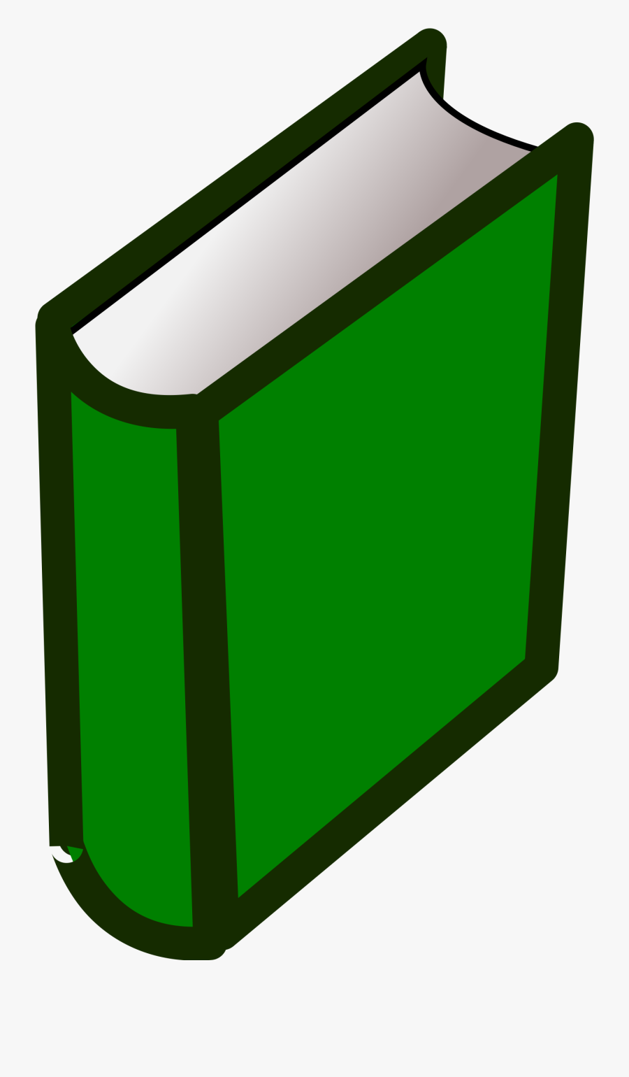 Clipart - Book Clip Art Green, Transparent Clipart