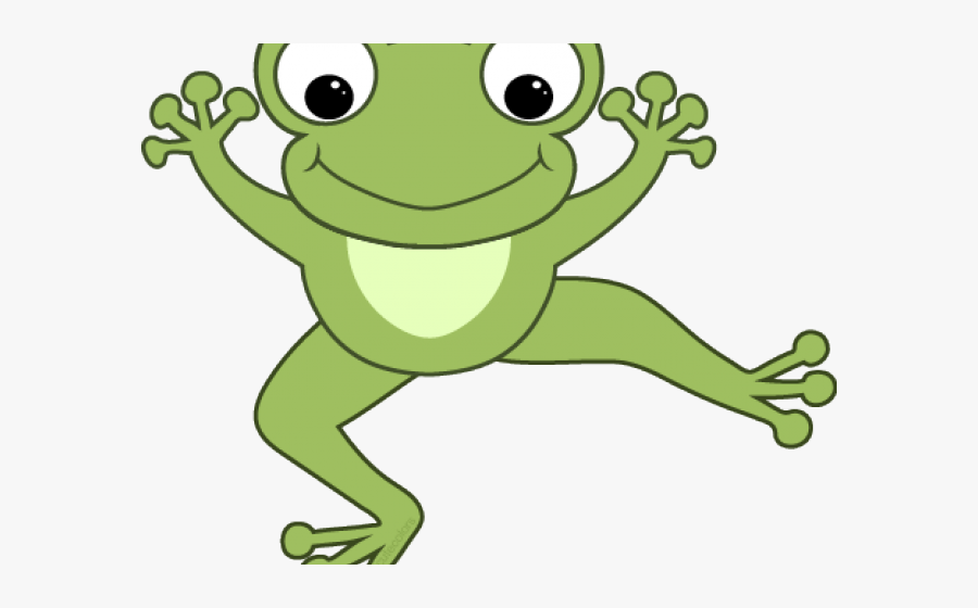 Green Frog Clipart Croak - Group Of Frogs Story, Transparent Clipart
