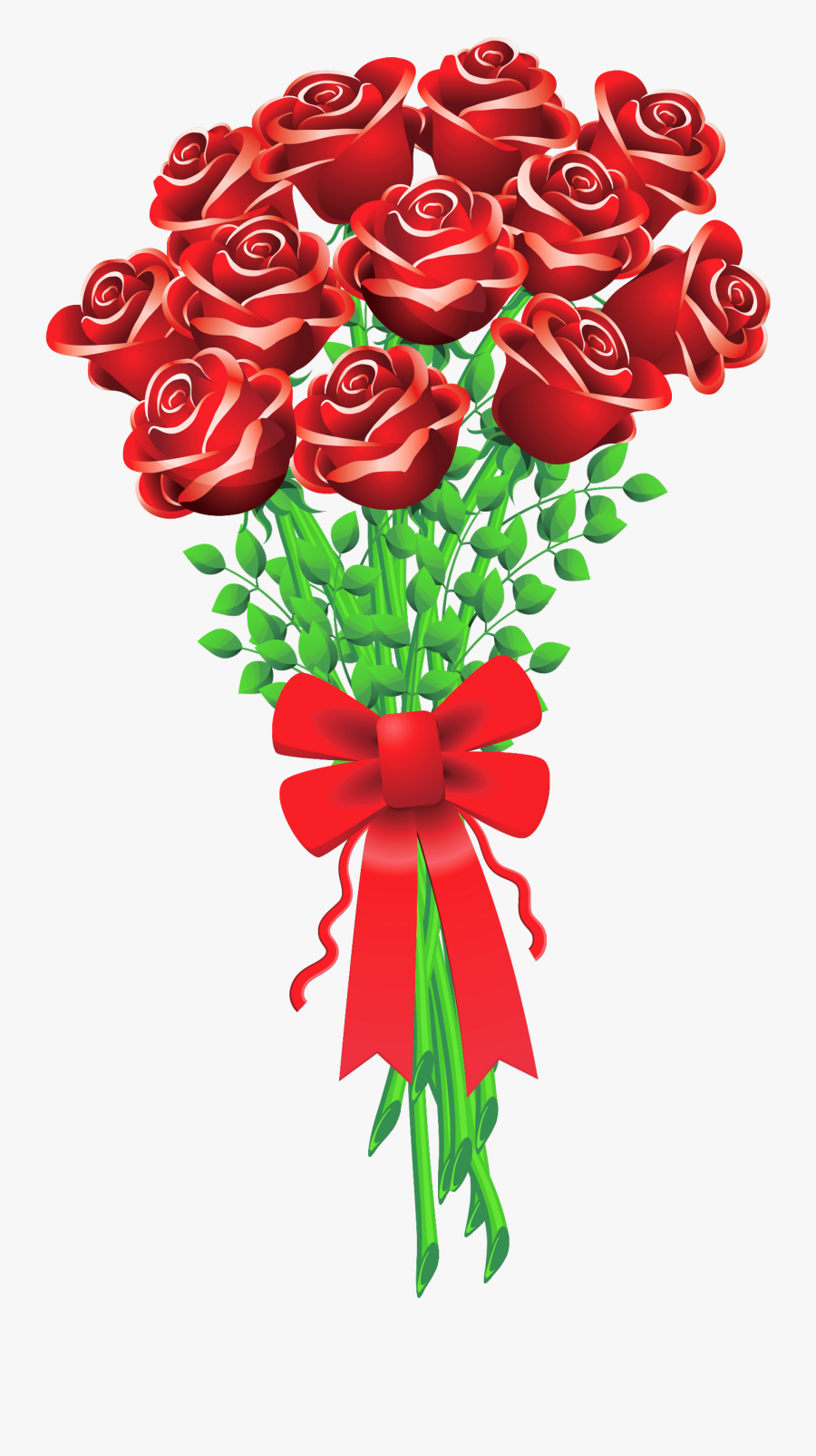 Valentines Day Roses Clipart, Transparent Clipart