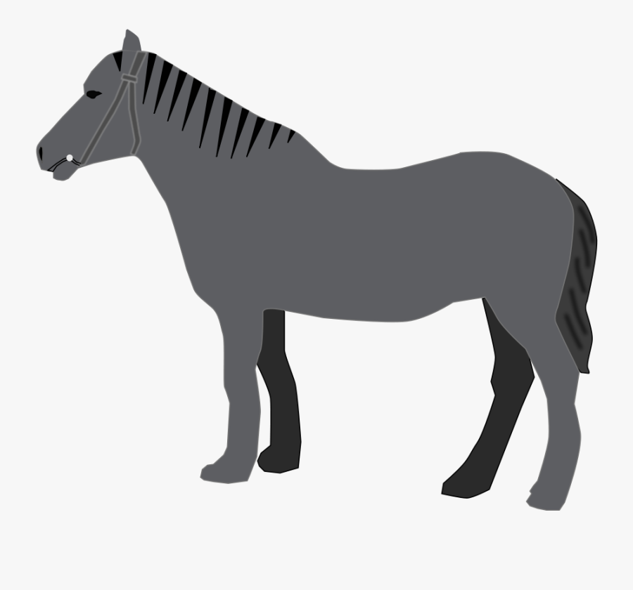 Free Vector Horse Clip Art - Gray Horse Clipart, Transparent Clipart