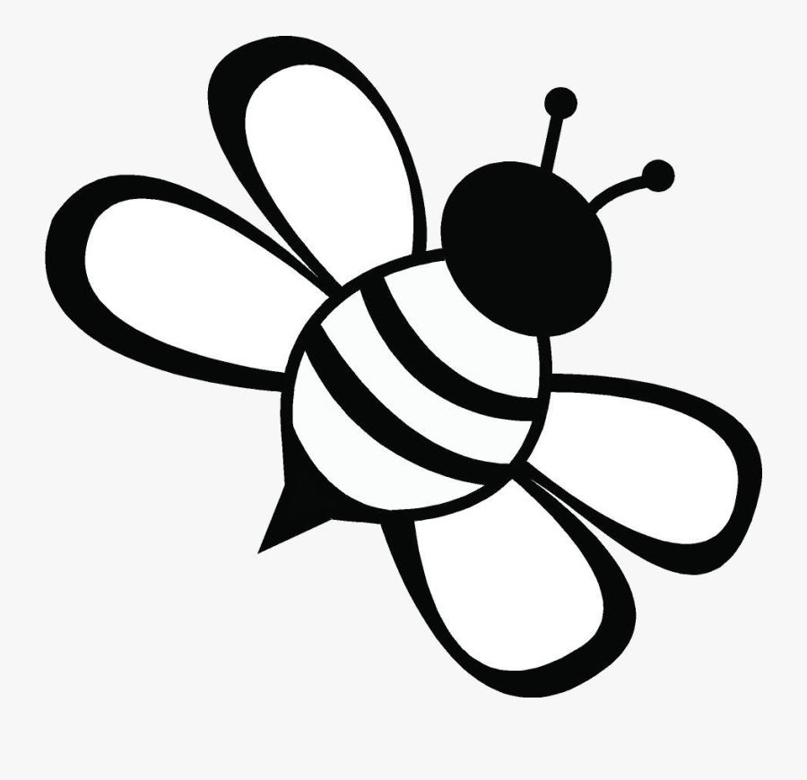 Bee Clipart Transparent Png - Bee Clipart Black And White, Transparent Clipart