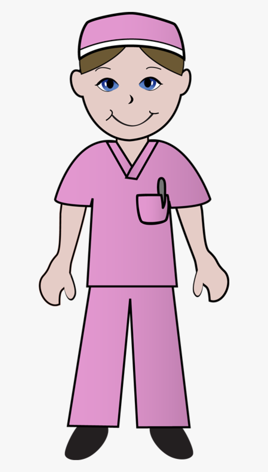 Clip Art Nurses - Male Nurse Clipart, Transparent Clipart