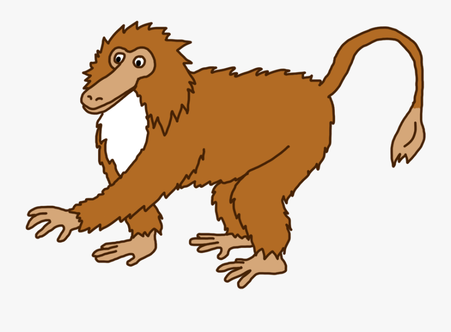 Hairy Monkey Clip Art - Hairy Monkey Clipart, Transparent Clipart