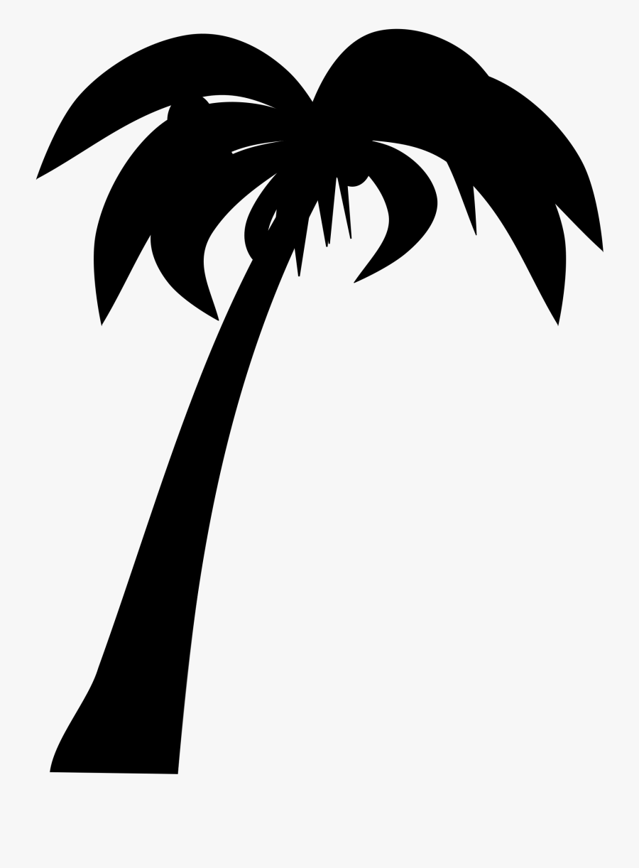 Palm Or Coconut Tree Silhouette Clip Art Stock - Coconut Tree Clipart Silhouette, Transparent Clipart