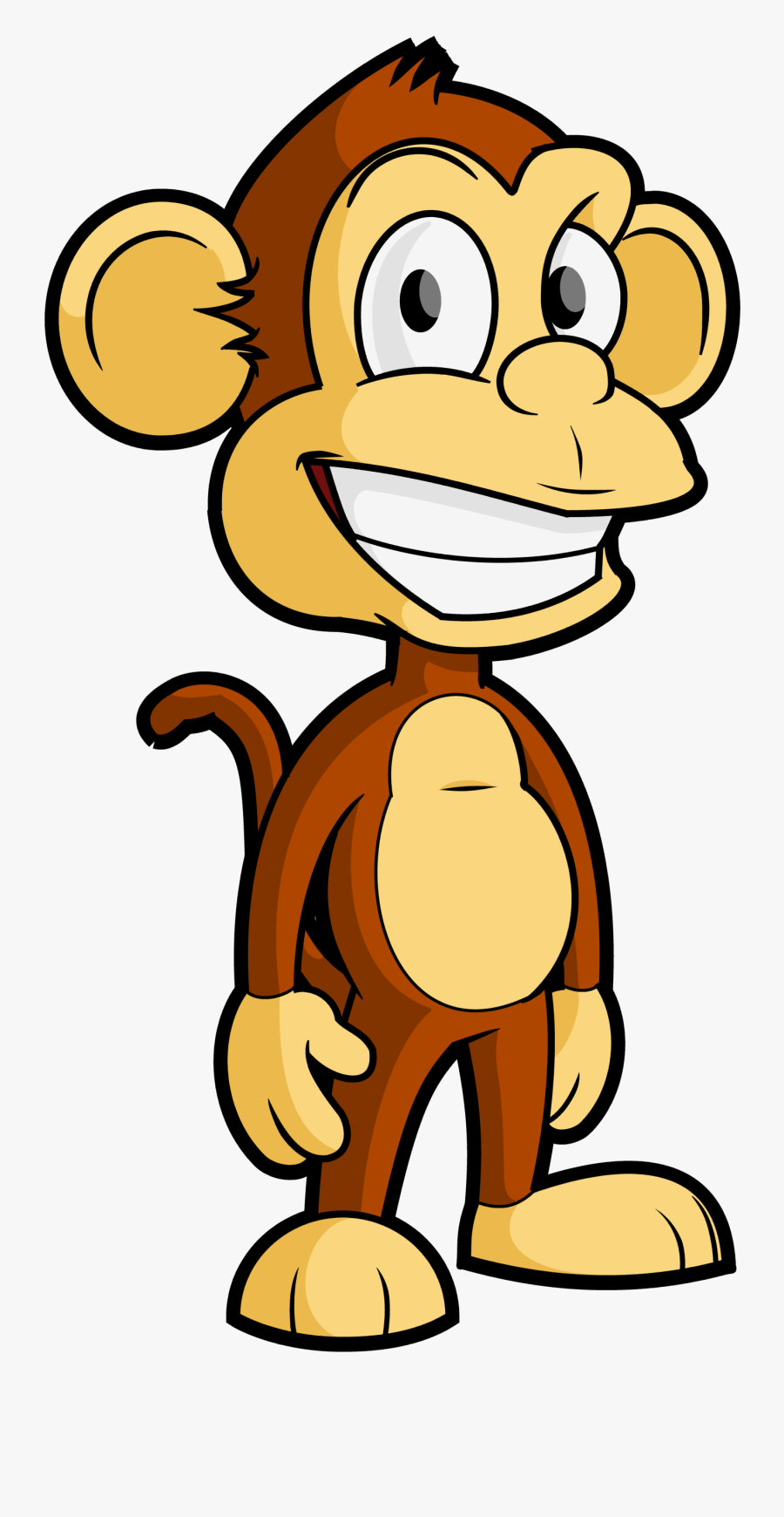 Monkey Cartoon, Transparent Clipart