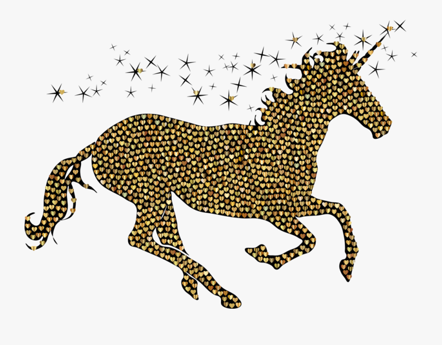 Art,carnivoran,horse - Unicorn Silhouette Transparent Background, Transparent Clipart