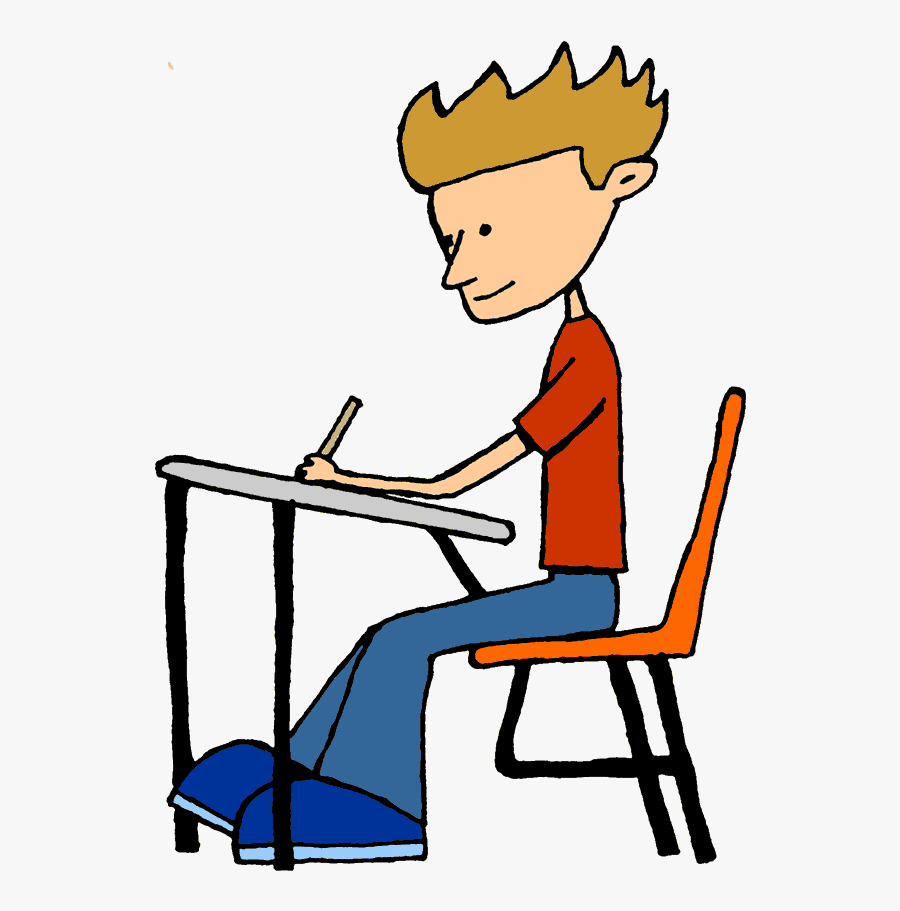 Students Writing Clipart Student Sitting At Desk Clipart Free