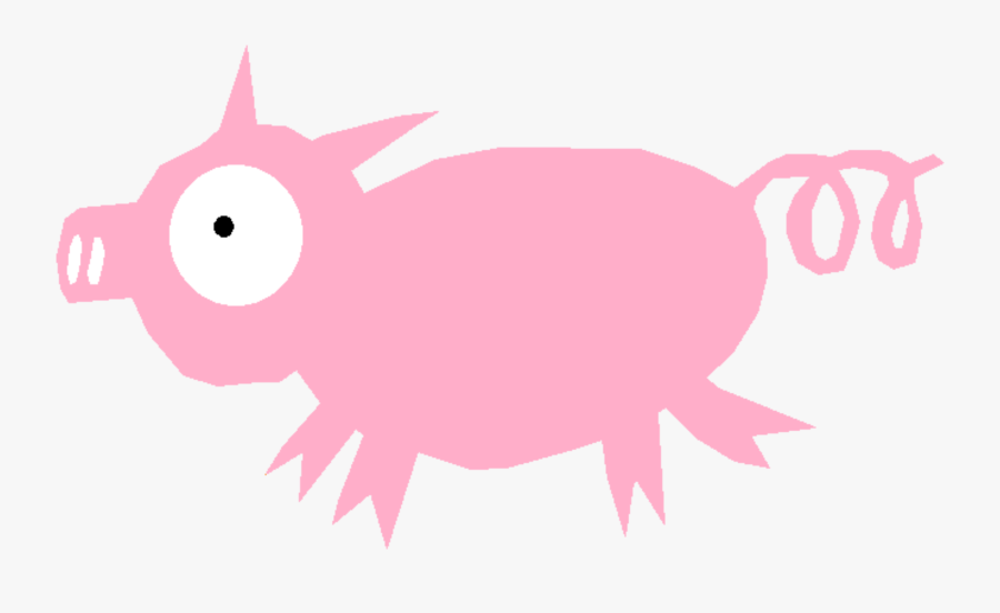 Livestock,carnivoran,pig - Cartoon Pig Tail, Transparent Clipart