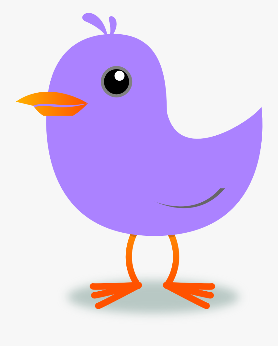 Bird Clipart Purple - Purple Bird Clipart, Transparent Clipart