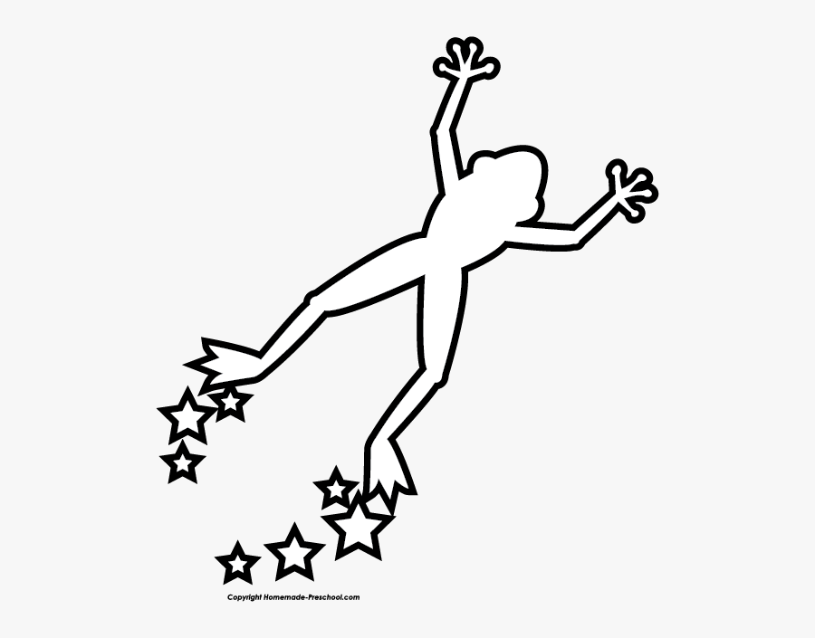 Free Frog Clipart - Easy Jumping Frog Drawing, Transparent Clipart