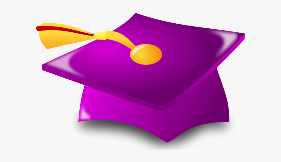 Graduation Icon Free Vector / 4vector - Purple And Yellow Graduation, Transparent Clipart