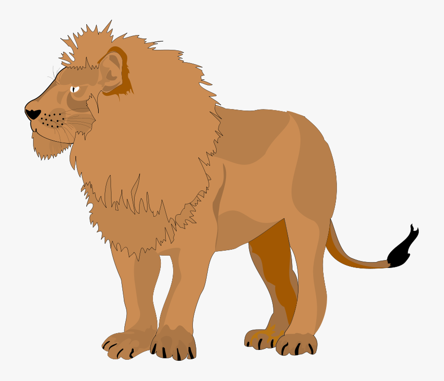 Lions Clip Art Free Dromgbl Top - Brown Lion Clipart, Transparent Clipart