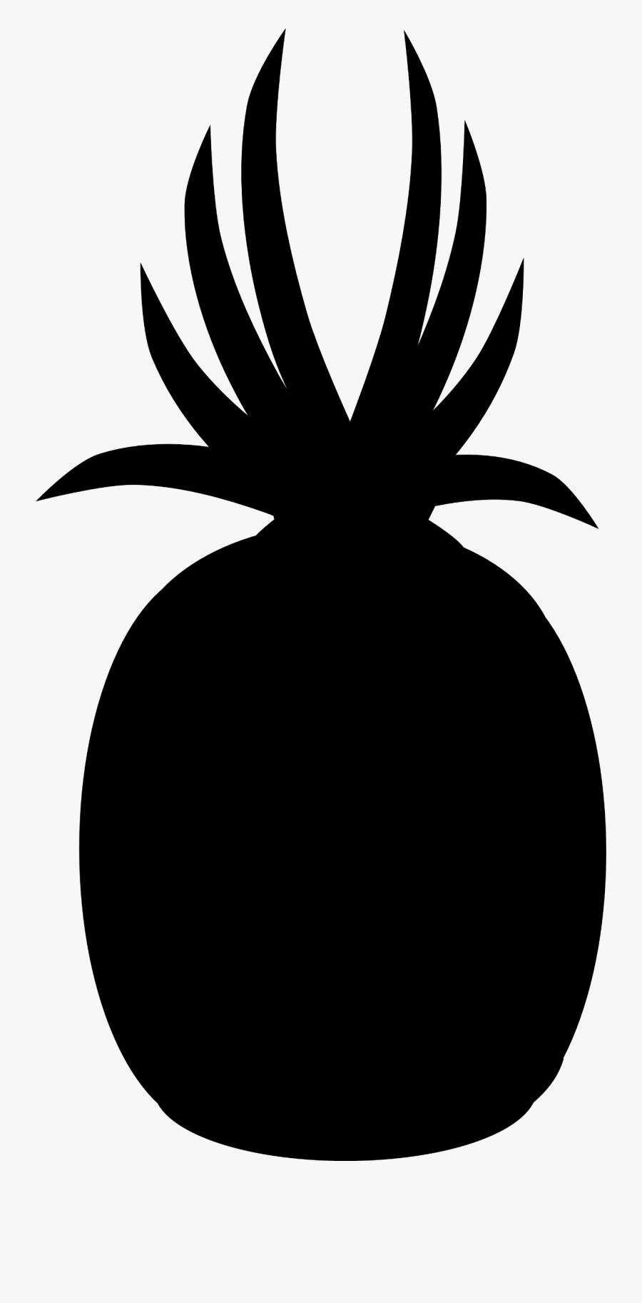 Pineapple - Silhouette - Pineapple, Transparent Clipart