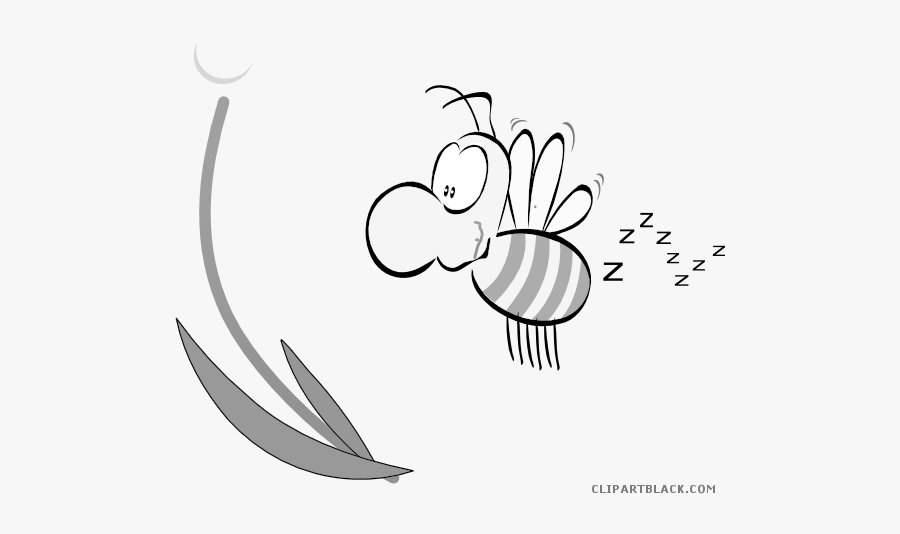 Royalty Free Buzzing Bee Clipart - Buzzing Bee Clip Art Black And White, Transparent Clipart