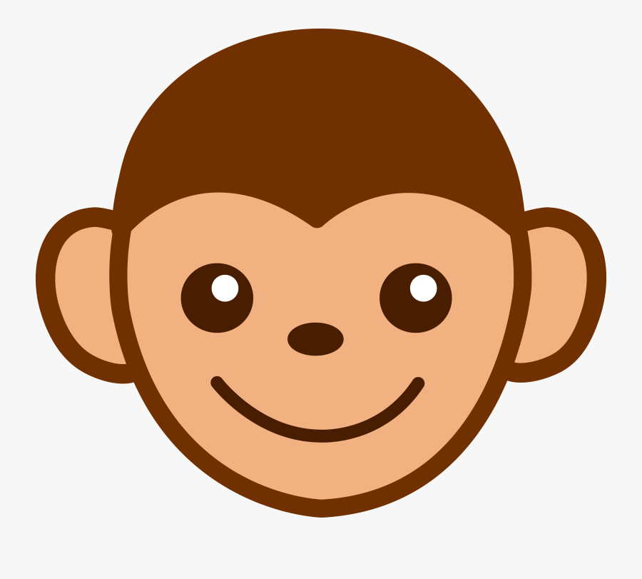 Monkey Clipart - Monkey Face Clipart, Transparent Clipart