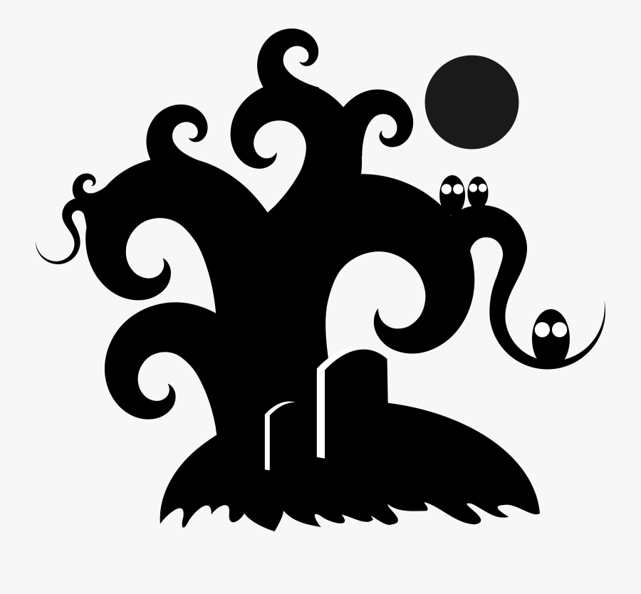 Black Halloween Clip Art, Transparent Clipart