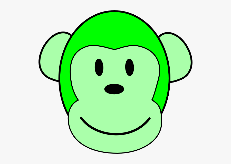 Green Monkey Clip Art At Clker - Blue Monkey Png, Transparent Clipart