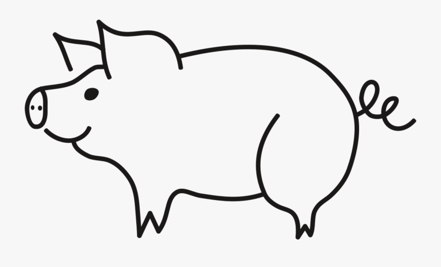 Pig Clipart Kiss - Piggy Drawing, Transparent Clipart