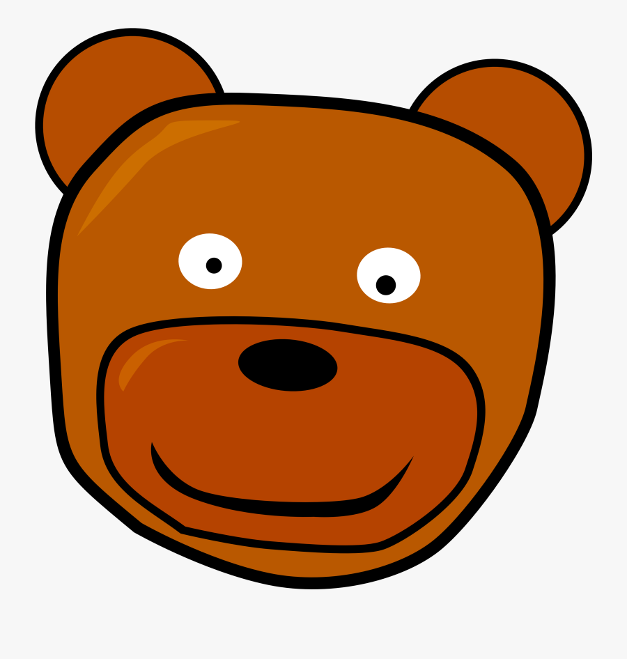 Transparent Bear Face Png - Bear Head Clip Art, Transparent Clipart