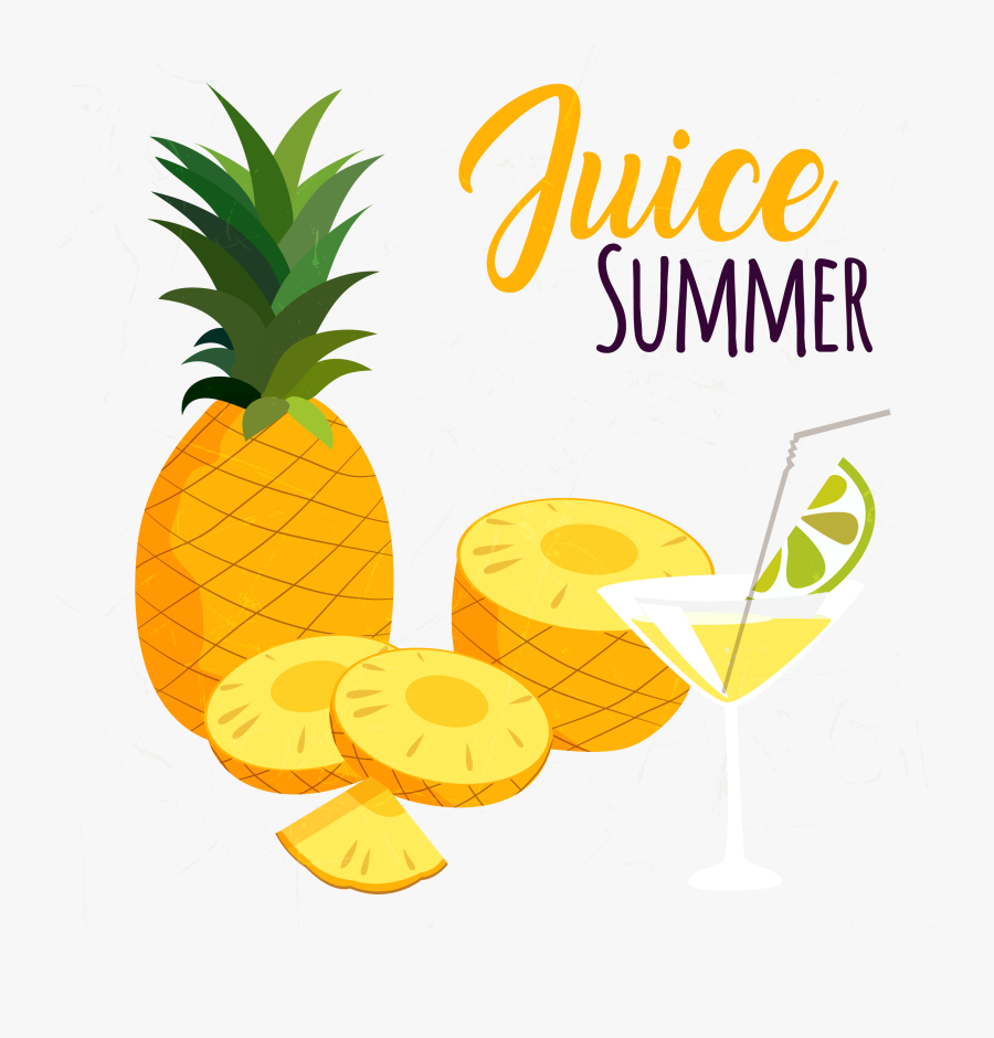 Cocktail Clipart Pineapple Drink - Pineapple Juice, Transparent Clipart