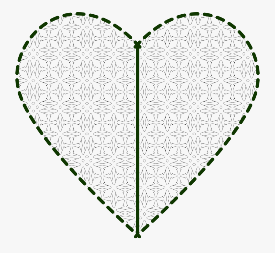 Heart,plant,grass - Heart Broken Lines Clipart, Transparent Clipart
