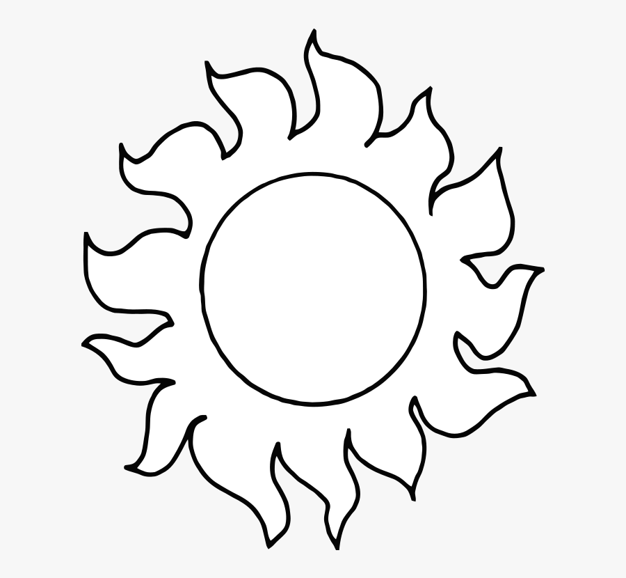 Clip Art Black And White Clip Art Sun - Hot Sun Black And White, Transparent Clipart