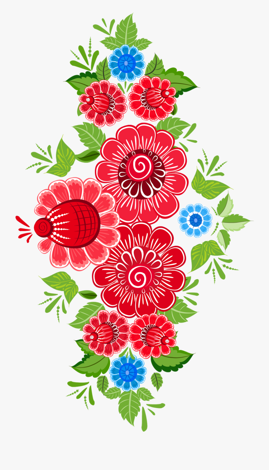 Clip Art Flowers Png Library - Mexican Flowers Clipart Free, Transparent Clipart