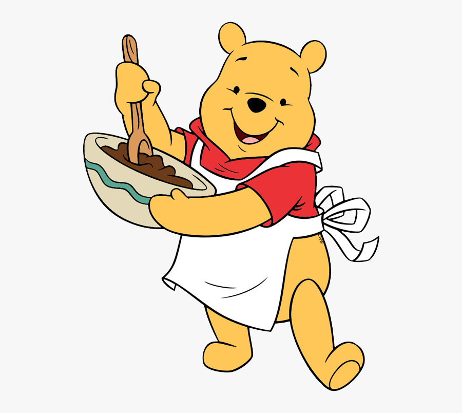 Free Pooh Bear Cliparts, Download Free Clip Art, Free - Winnie The Pooh Cooking, Transparent Clipart