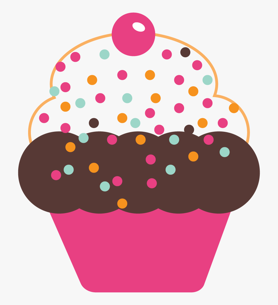 Free Cute Cupcakes Graphics - Transparent Background Cup Cakes Clip Art, Transparent Clipart