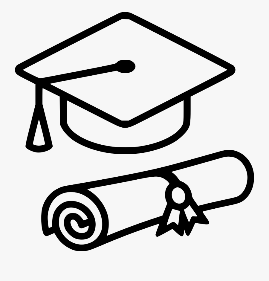 Picture Of Graduation Cap And Diploma - Graduation Cap Icon Png, Transparent Clipart