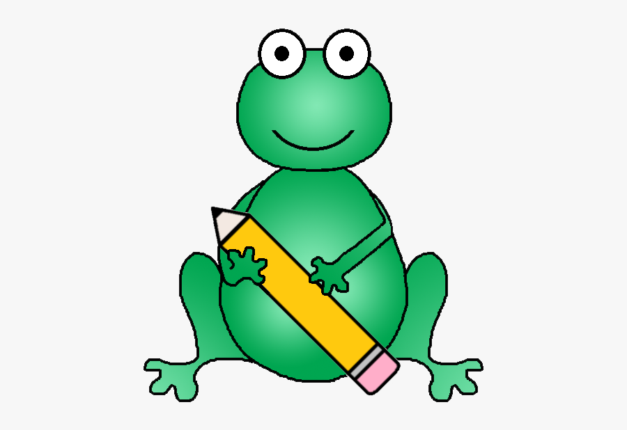 School Frog Clipart - School Frog Clipart Transparent Background, Transparent Clipart