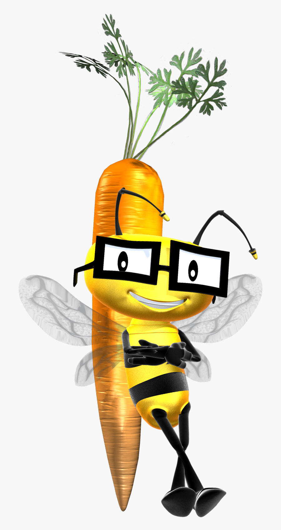 Vitamin Bee Clipart , Png Download - Carrot Bee, Transparent Clipart