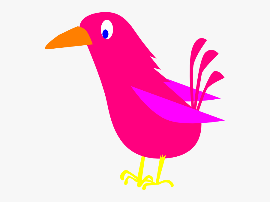 Pink Bird Clip Art At Clker - Pink Bird Clipart, Transparent Clipart
