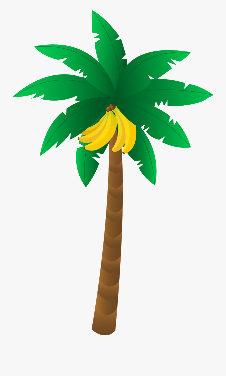 Flamingo Clipart Palm Tree - Banana Tree Clipart Png, Transparent Clipart
